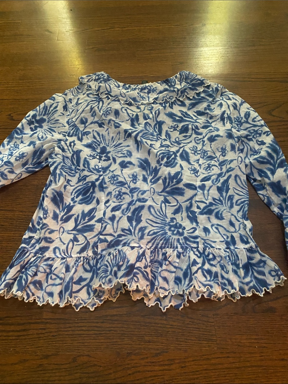 Lauren Jeans Co. 100% Cotton Boho Blouse Top Size Large - Picture 5 of 5